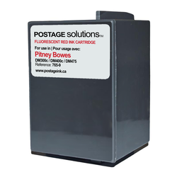 765-9 - Cartouche d'encre rouge pour Pitney Bowes DM300c / DM400c / DM425c / DM475i